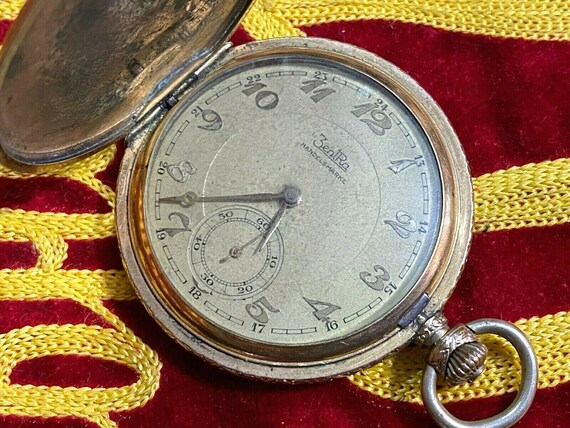 ZENTRA vintage zakhorloge GOLD plating mechanische horloges | Etsy