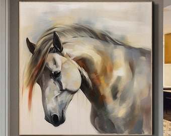 Horse Oil Painting,Animal oil painting,Acrylic Painting,Animal oil art,Horse Painting Original,Horse Wall Art Large Canvas Art Horse Decor