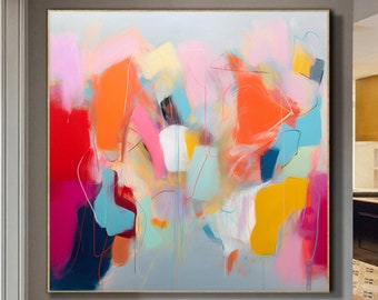 Pittura artistica con texture,grande pittura astratta,pittura astratta moderna,tela con spatola,astratto acrilico,arte con decorazioni per la casa con texture