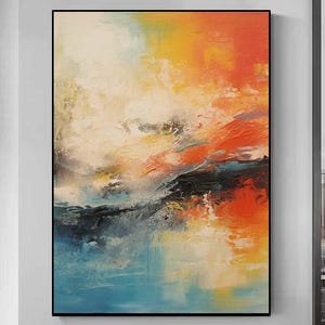 bunte Acryl Leinwand Kunst, extra große Original abstrakte Malerei, große Leinwand Kunst für Wohnzimmer, übergroße Wand Kunst Leinwand, bunte Kunst