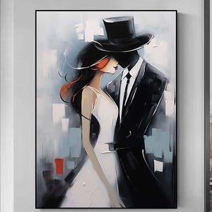 Lovers&#39; decor oil painting art,Original women painting Woman face Canvas Art,Modern Wall Decor Wall Decor Living Room Abstract Oil Painting
