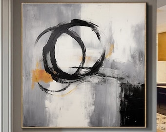 Contemporary Minimalist Art,original abstract painting on canvas, grey painting, extra large wall art abstrct artwork, oversized wall art
