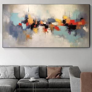 Large Abstract Painting on Canvas,Large Modern Wall Art Painting,painting wall art,abstract canvas art,canvas wall art office wall decor