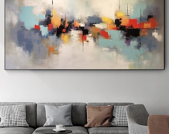 Large Abstract Painting on Canvas,Large Modern Wall Art Painting,painting wall art,abstract canvas art,canvas wall art office wall decor