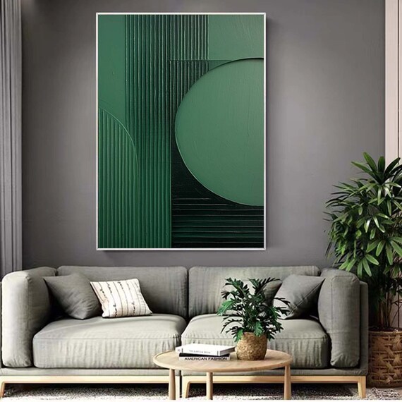 抽象油彩画 緑色と黒 金色フレーム 抽象油彩画 緑色と黒 金色フレーム 抽象油彩画 緑色と黒 金色フレーム 【