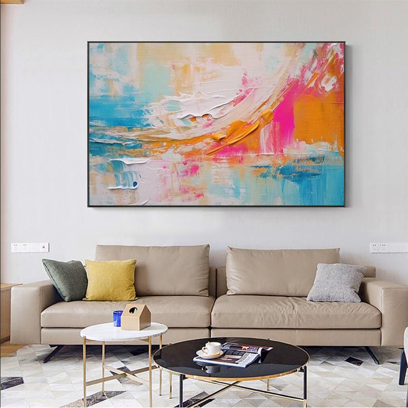 Original Abstract Oil Painting on Canvas,original Painting, Canvas ...