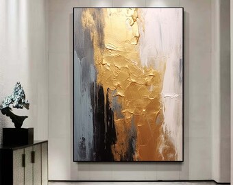 抽象画 キャンバス 金箔 壁アート 金箔 キャンバス アート 現代壁