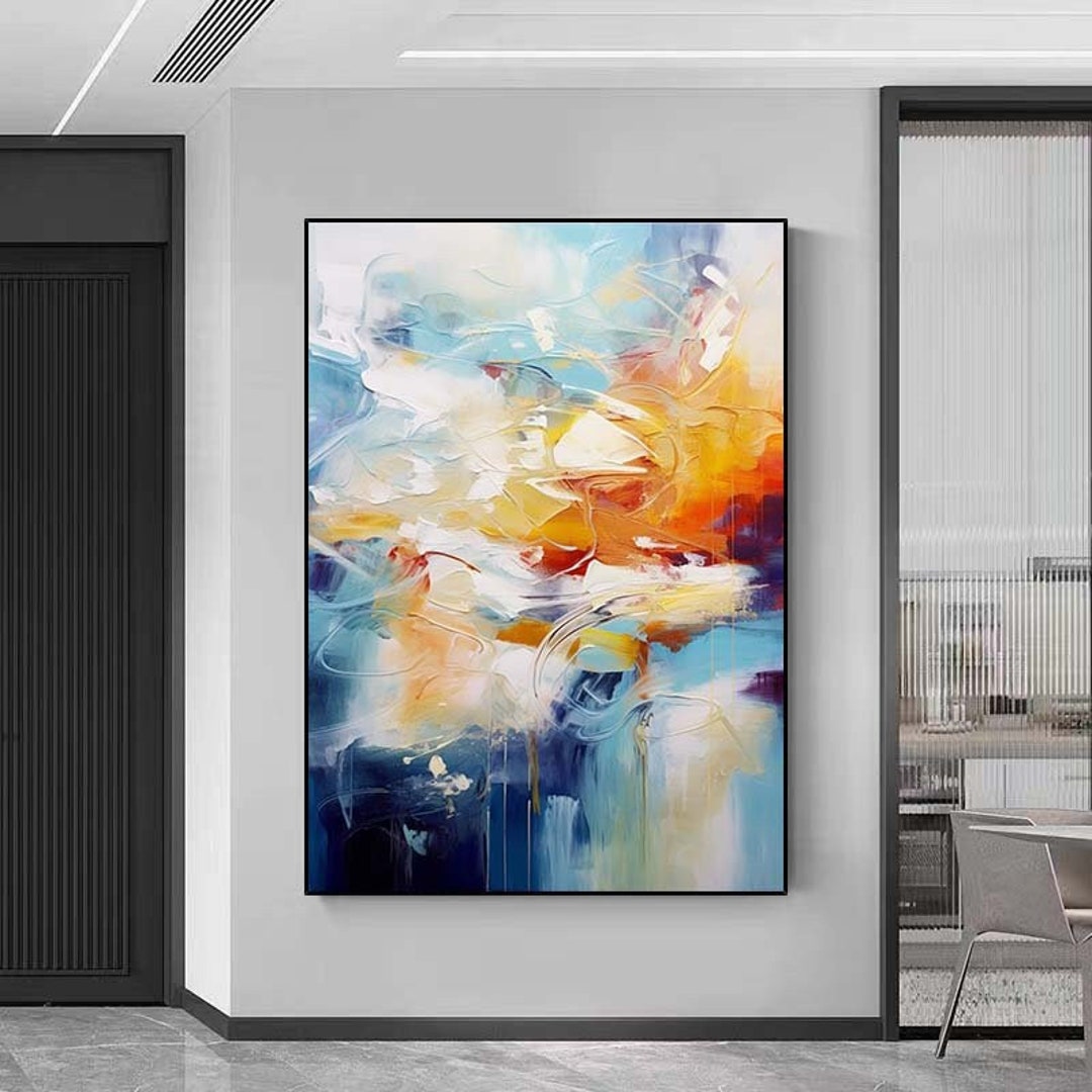 Extra Large Original Abstract Painting,oversize Wall Art Living Room
