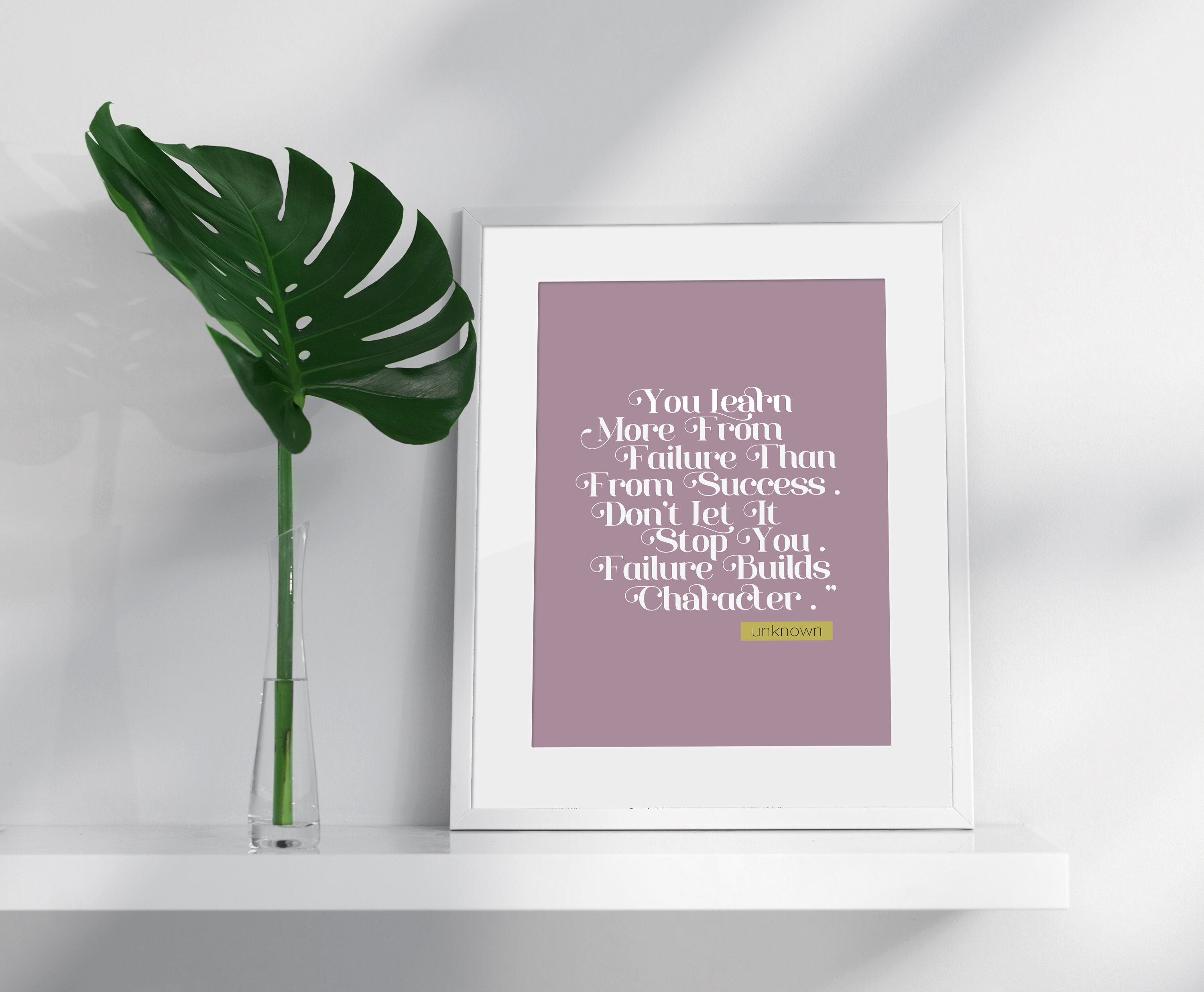 Motivational Quote Wall Art Print Wall Art Print | Etsy