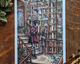 Literature Witch - Art Print