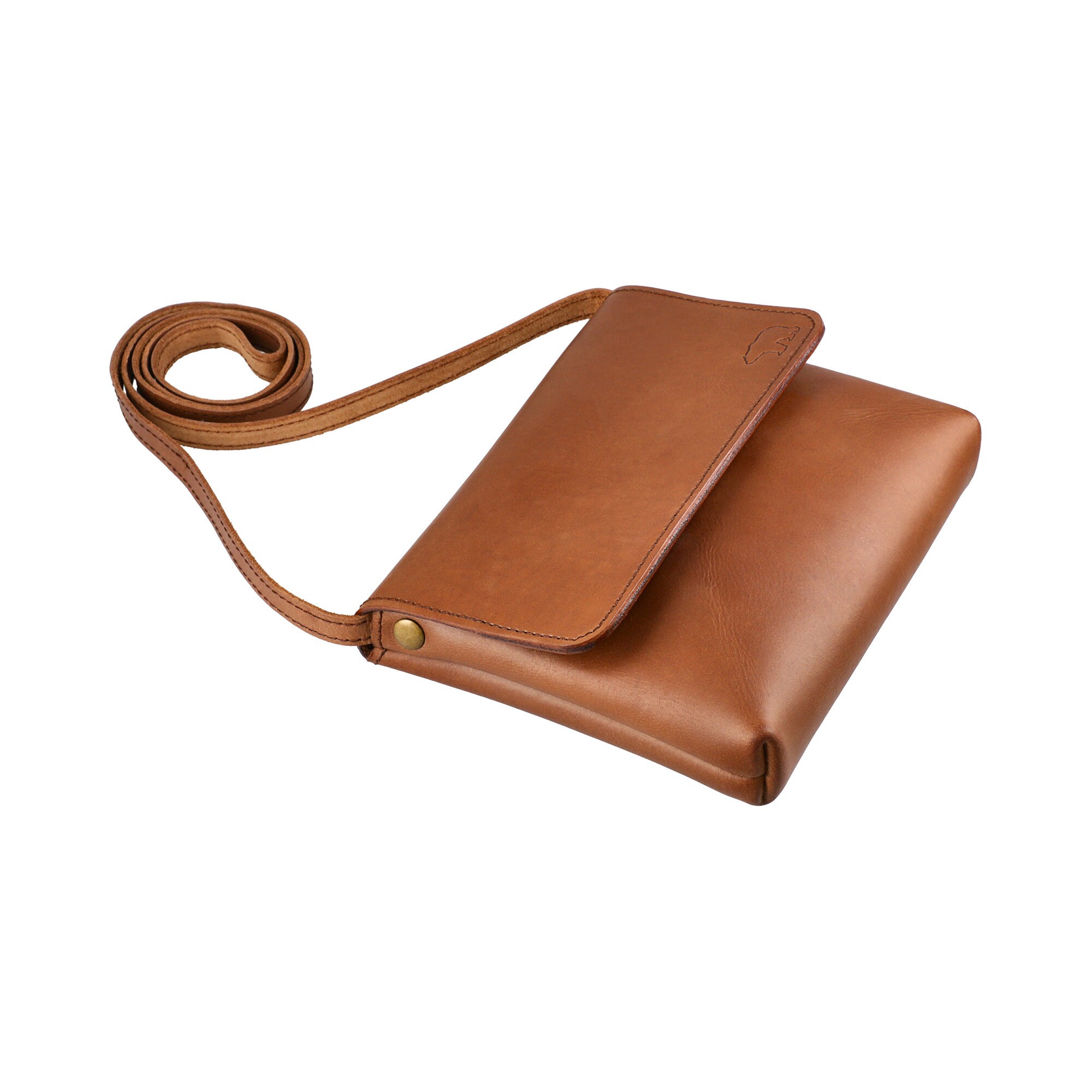 Simple Leather Crossbody Bag for Everyday Use Etsy