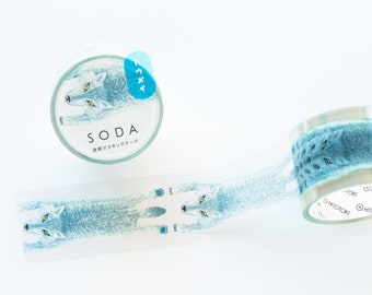 SODA / Ruban adhésif en film PET transparent / 30 mm de large -loup- /