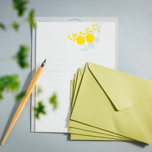 Presse typographique - bouquet de fleurs jaunes-