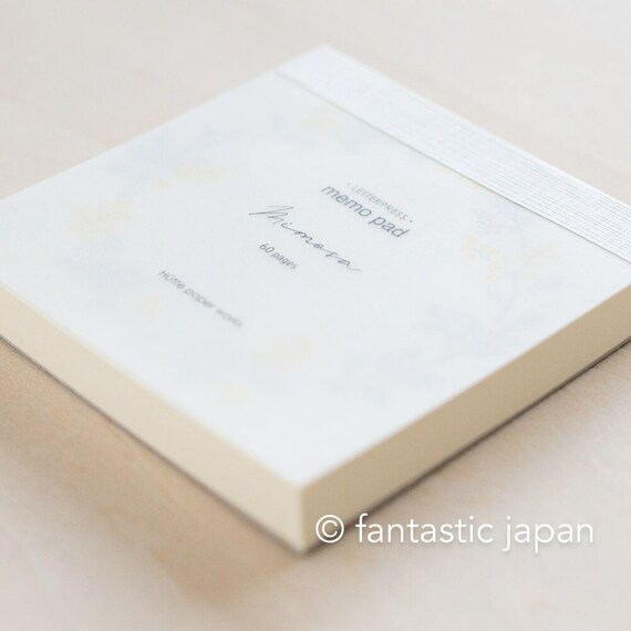 Hütte paper works 活版メモパッド -ミモザ- - Etsy 日本