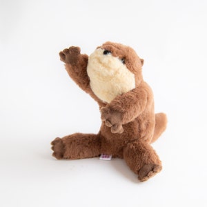 Pencil pouch POUZOO - otter - / animal fluffy pen case