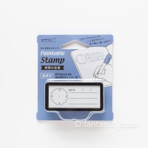 Paintable stamp half size -time schedule-