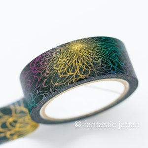 Afplaktape goudfolie -chrysant- /SAIEN