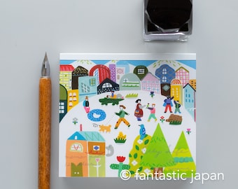 ブロックメモパッド -City Life- 鈴木成美 / cozyca プロダクツ - Etsy