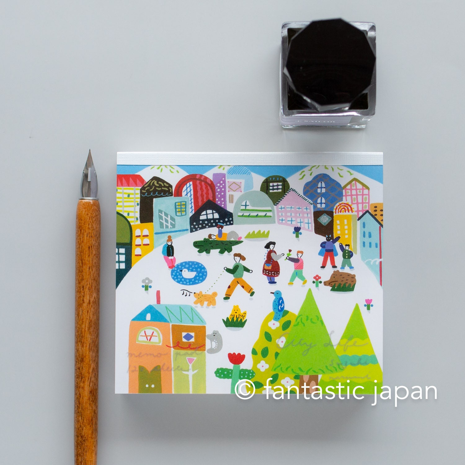 ブロックメモパッド -City Life- 鈴木成美 / cozyca プロダクツ - Etsy