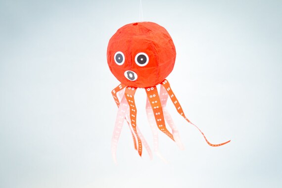 Japanese Paper Balloon Octopus Washi Paper Kami Fusen Etsy Japanese Paper Balloon Octopus Washi Paper Kami Fusen Etsy