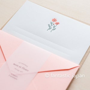 Zestaw listów typograficznych / mois et fleurs -cosmos- firmy EL COMMUN