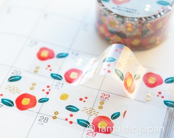 Cinta adhesiva transparente -camelia-