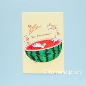 Schinako Moriyama-postkaart -We love summer-
