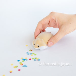 desktop mini eraser dust cleaner mogu mogu zoo - Roborovski hamster -
