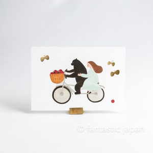 Postal de Cozyca / -bicicleta- de corbata
