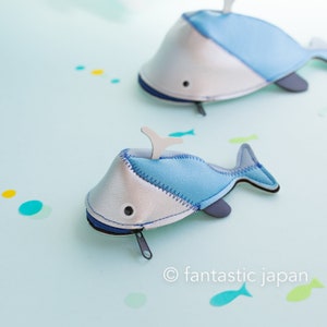 Mini Whale Case -silver & Blue- - Etsy
