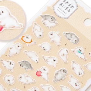 Mind Wave Aufkleber / Baby Tier Aufkleber -Seal- /japanischer Aufkleber für Planer, Scrapbooking, Journal, Schneckenhaus / made in Japan
