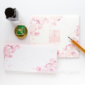 Letter Pad and Envelopes Cherry blossom season image 2