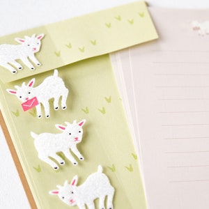 Juego de letras con pegatina esponjosa -cabra-