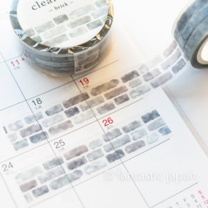 PET film tape / Clear tape -brick- / mind wave masking tape / image 3