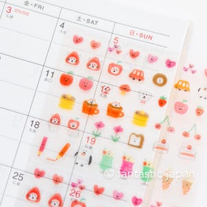 Tagesablauf Sticker -Essen in Rot-