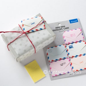 mini mini envelop kaart -luchtpost-