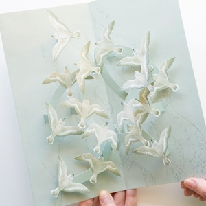 Pop-up Karte / Tobidustry - Schneeregenpfeifer- von Atsuko Yukawa