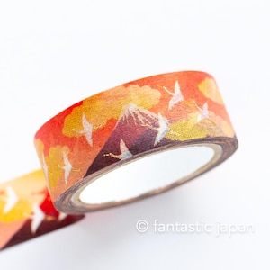 Gold Foil  Masking Tape -mount Fuji and crane- / kamiiso sansho