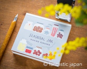 Block memo pad -SEASONAL JAR- by Mariko Fukuoka / cozyca products