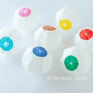 Ballons en papier japonais -petits ballons blancs-