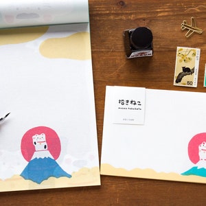 Bloc de cartas y sobres -Maneki-neco-