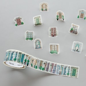 Bande Masking Washi Roll Sticker -Ramen en deur-
