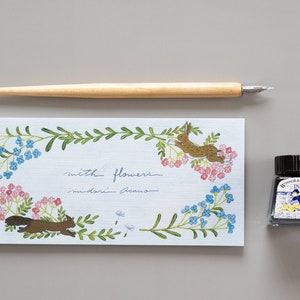 Papel de carta -com flores-
