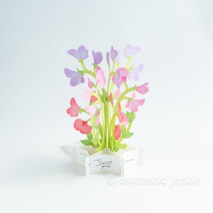 Tarjeta de cumpleaños floreciente -Sweetpea-