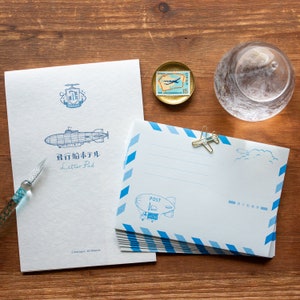 Bloc de cartas y sobres kyupodo -The Airship Hotel-
