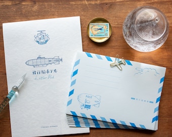 kyupodo letter pad and envelopes -the Airship Hotel-