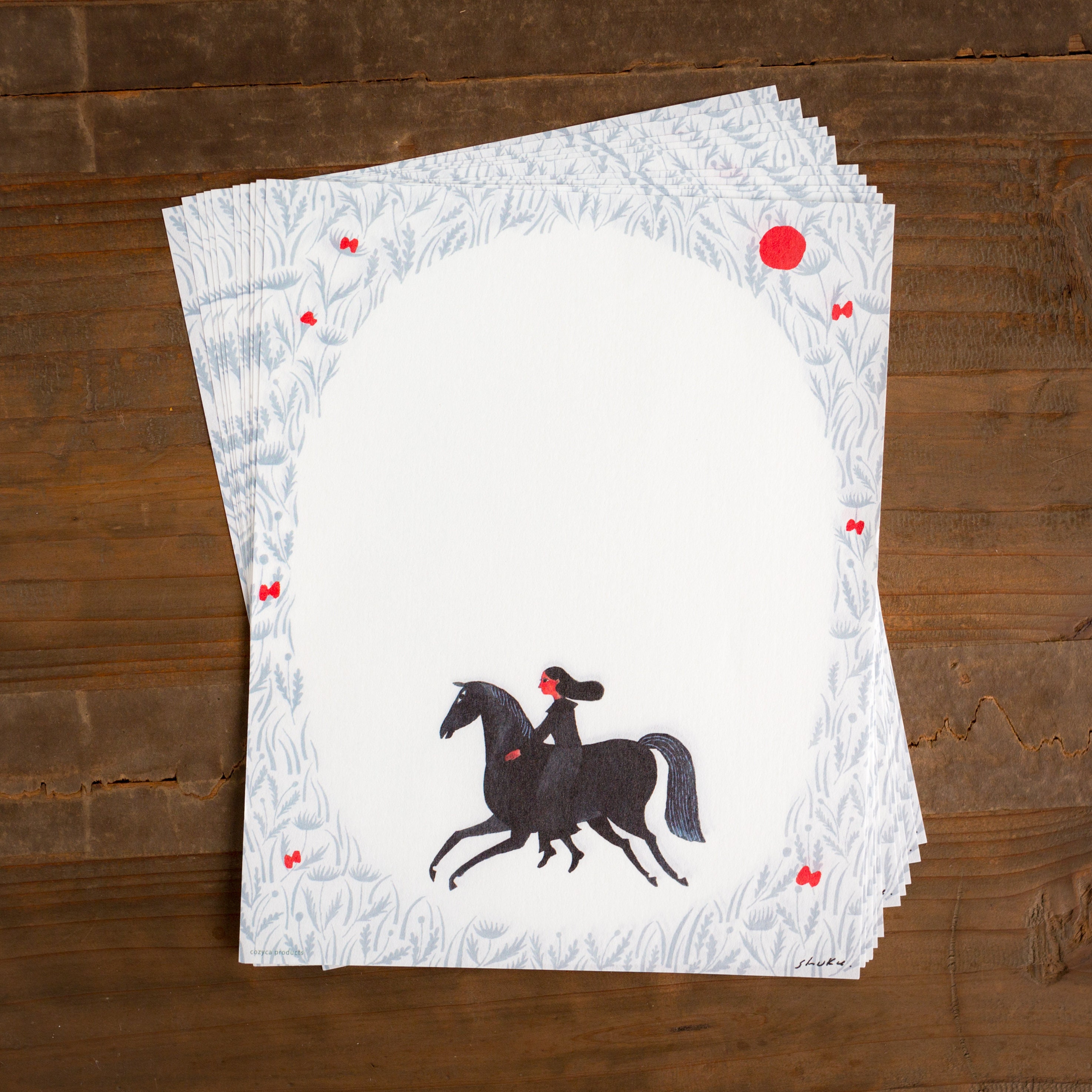 Japanese Letter Writing Set flower Garden by Nishishuku/ Etsy