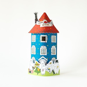 Cartão de aniversário pop-up Hallmark / MOOMIN -Moomin House-