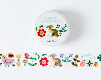 Japanese masking tape -Kusamura- by Aiko Fukawa / Hyogensha washi tape /cozyca products/ made in Japan