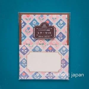 Juego de letras washi japonesas / WANOWA (diseño floral retro) / Juego de letras NB
